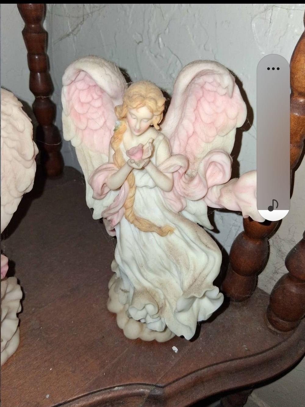 Seraphine White and Pink Angel Figurine Holiday Decor